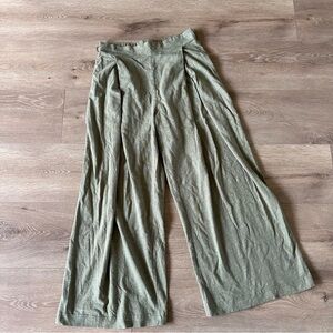 Zsupply Yara Slab Pants Green Wide Leg Sz M